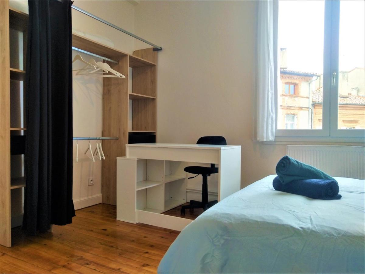 Chambre Privee Et Spacieuse Au Sein D'Un Logement Partage - Central, Quartier Villebourbon - 3 Chambres Doubles - 2 Balcons - Places De Stationnements Gratuites - 5 Min A Pied Gare Et Hypercentre Montauban Kültér fotó