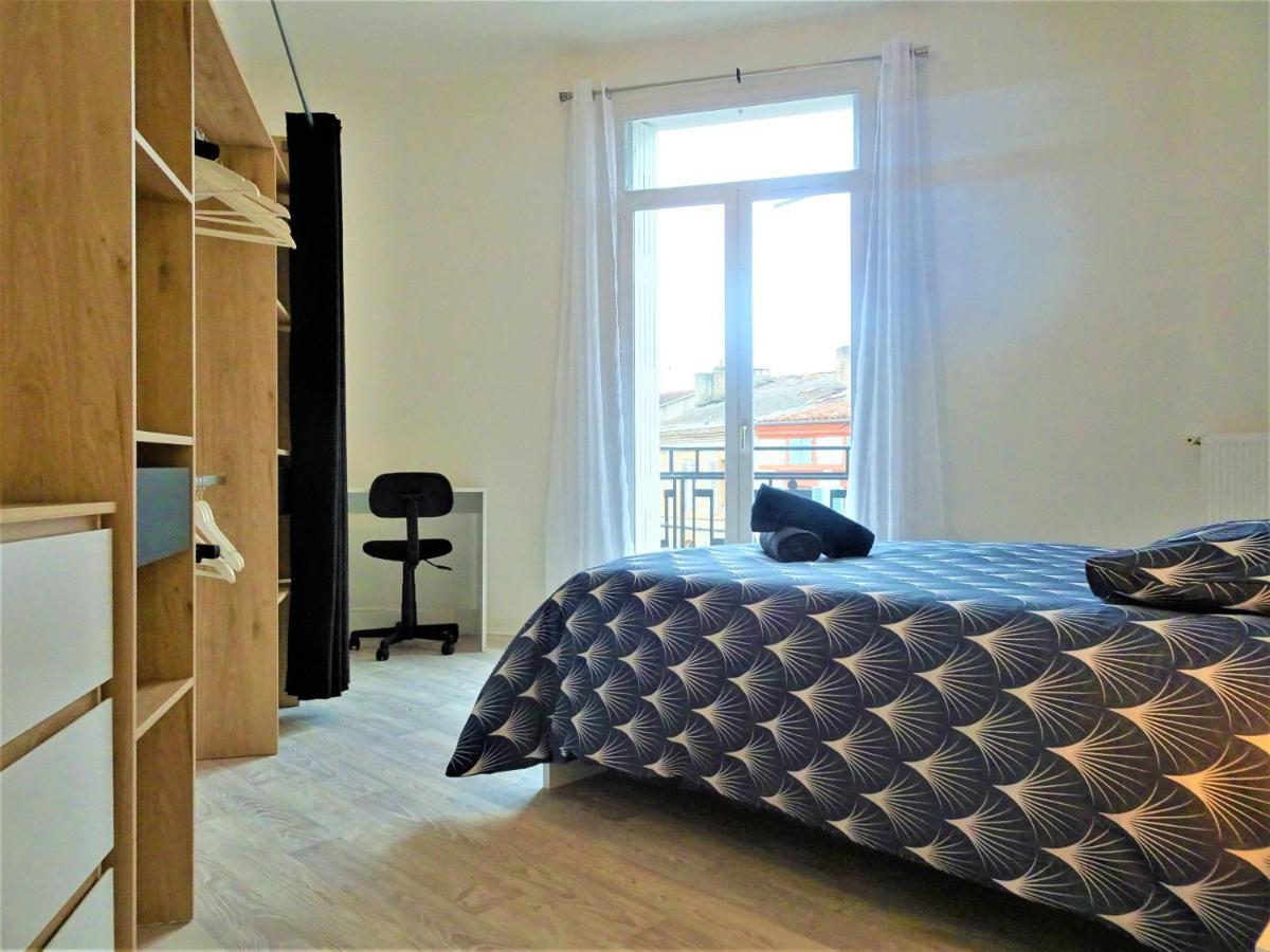 Chambre Privee Et Spacieuse Au Sein D'Un Logement Partage - Central, Quartier Villebourbon - 3 Chambres Doubles - 2 Balcons - Places De Stationnements Gratuites - 5 Min A Pied Gare Et Hypercentre Montauban Kültér fotó