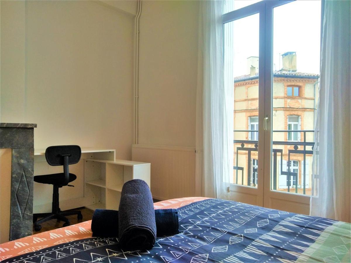 Chambre Privee Et Spacieuse Au Sein D'Un Logement Partage - Central, Quartier Villebourbon - 3 Chambres Doubles - 2 Balcons - Places De Stationnements Gratuites - 5 Min A Pied Gare Et Hypercentre Montauban Kültér fotó